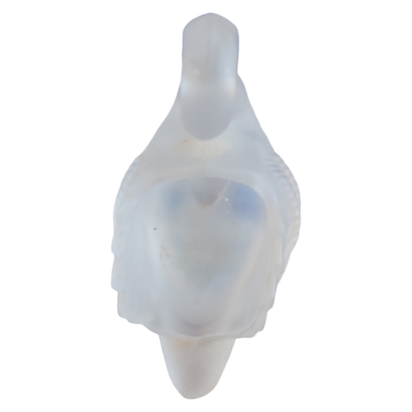 1 Vtg Albert E. Price Frosted Glass Swan Votive Tea Light Candle Holder Trinket - Picture 5 of 8